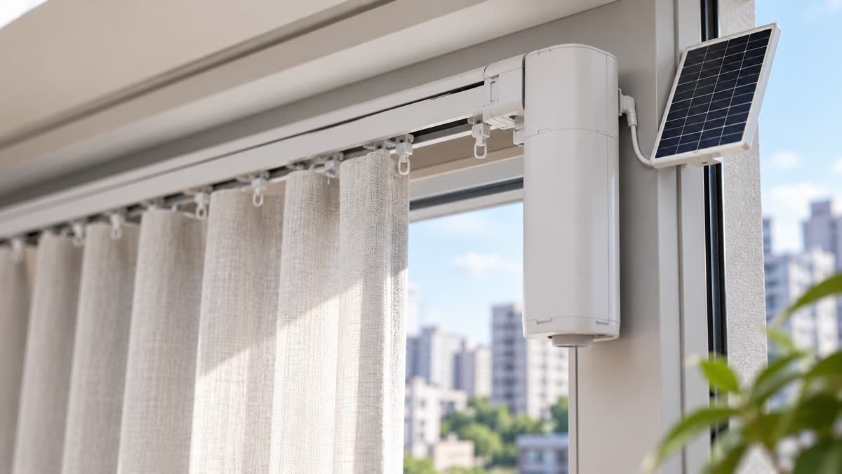 電動窗簾示意